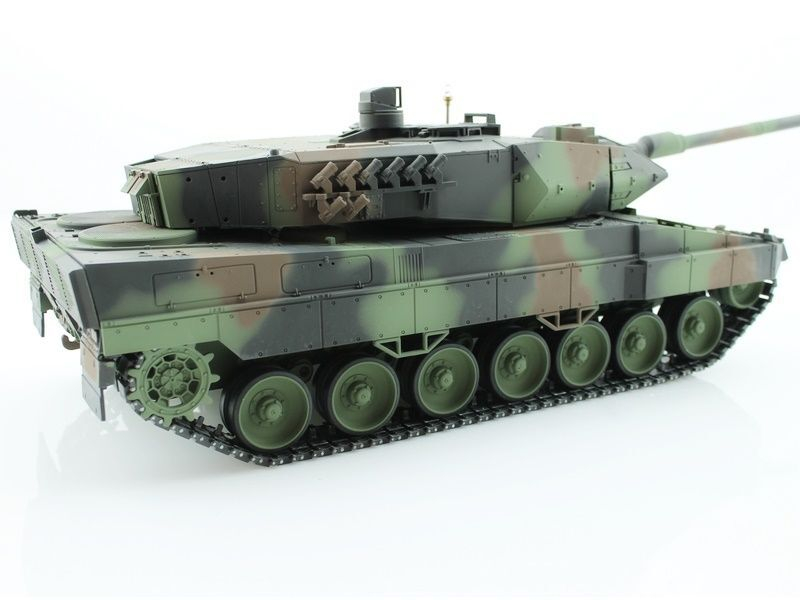 Р/У танк Taigen 1/16 Leopard 2 A6 (Германия) (для ИК танк. боя) САМО 2.4G RTR, деревянная коробка