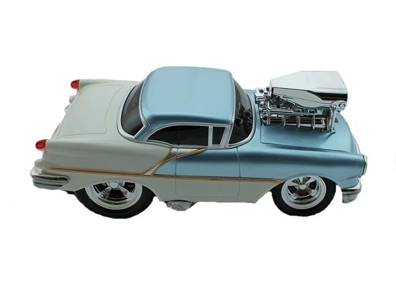 Р/У машина из серии "Muscle Сar" с гоночным Мотором 1/16 + свет + звук голубая