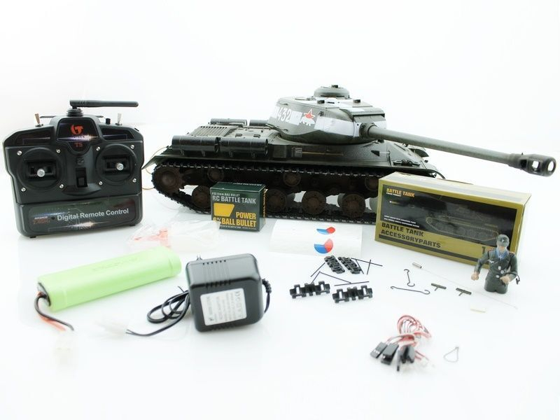 Р/У танк Taigen 1/16 ИС-2 модель 1944, СССР, зеленый, (для ИК танкового боя) 2.4G