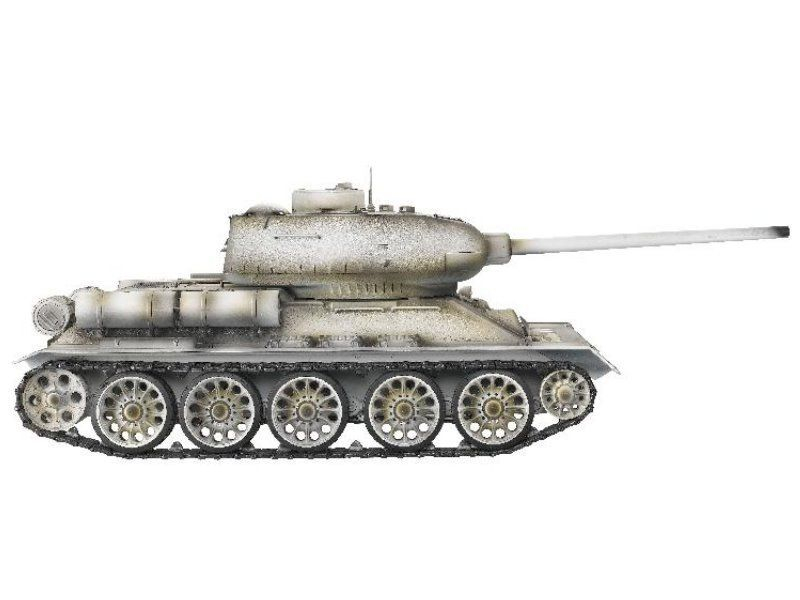 Р/У танк Taigen 1/16 T34-85 (СССР) (для ИК танкового боя) 2.4G (зимний)