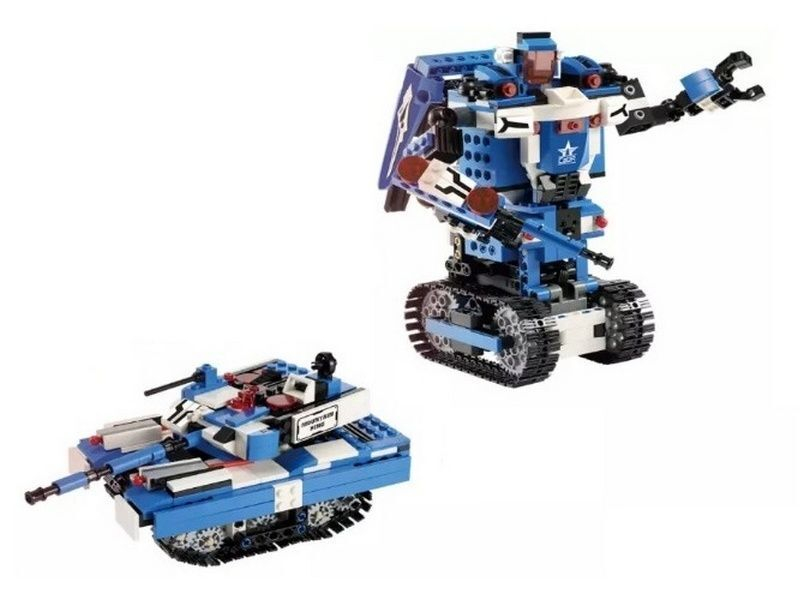 Радиоуправляемый конструктор CADA 2 в 1 трансформер-танк горный король (380 деталей)