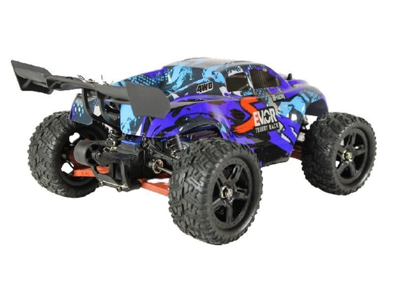 Радиоуправляемая трагги Remo Hobby S EVO-R Brushless UPGRADE V2.0 (синяя) 4WD 2.4G 1/16 RTR