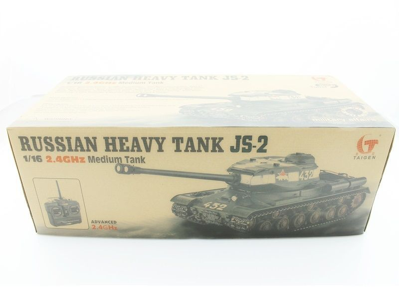 Р/У танк Taigen 1/16 ИС-2 модель 1944, СССР, зеленый, (для ИК танкового боя) 2.4G