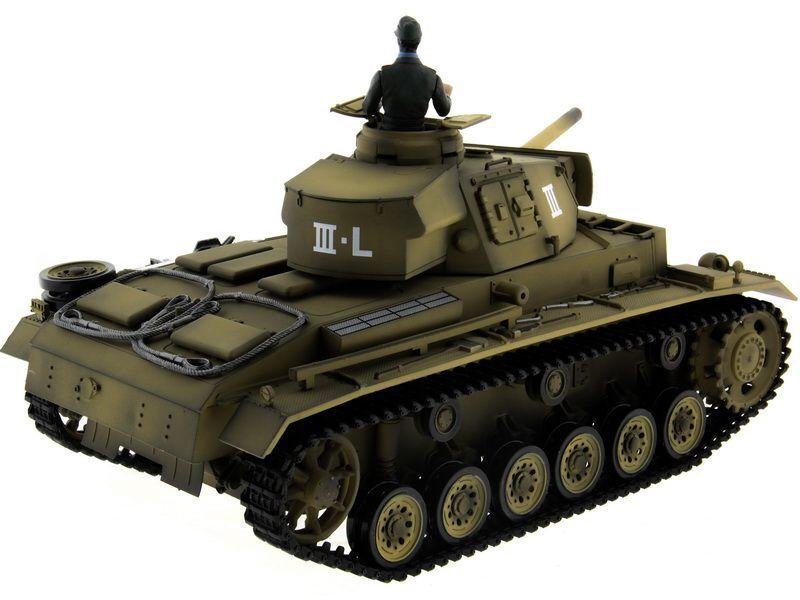 Р/У танк Taigen 1/16 Panzerkampfwagen III (Германия) PRO (для ИК танкового боя) 2.4G RTR