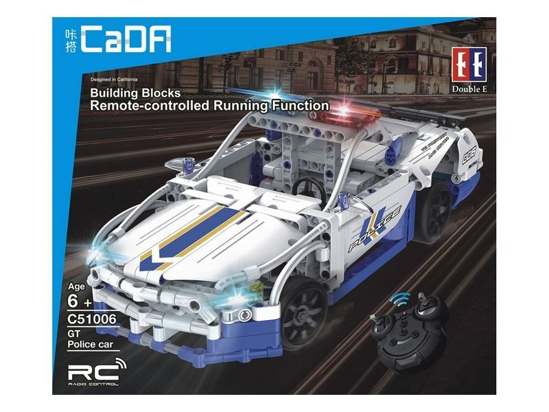 Р/У конструктор CaDA Technic полицейская машина (430 деталей)
