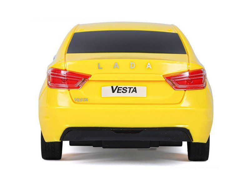 Радиоуправляемая машина AUTODRIVE Lada Vesta такси, 1/16, желтый, 40MHz, в/к 35*16,5*12,5см