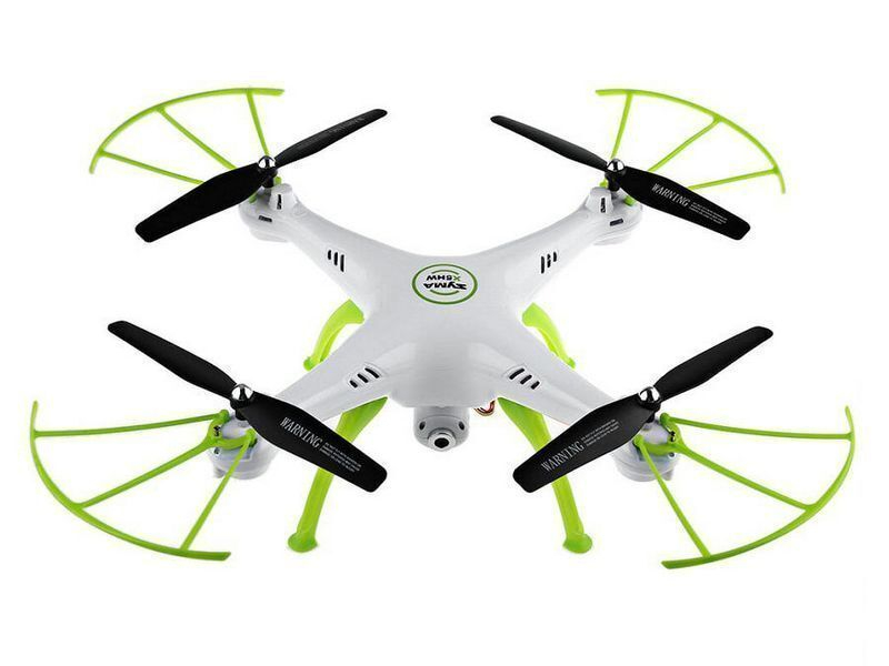 Р/У квадрокоптер Syma X5HW (белый) с FPV трансляцией Wi-Fi, барометр 2.4G RTF