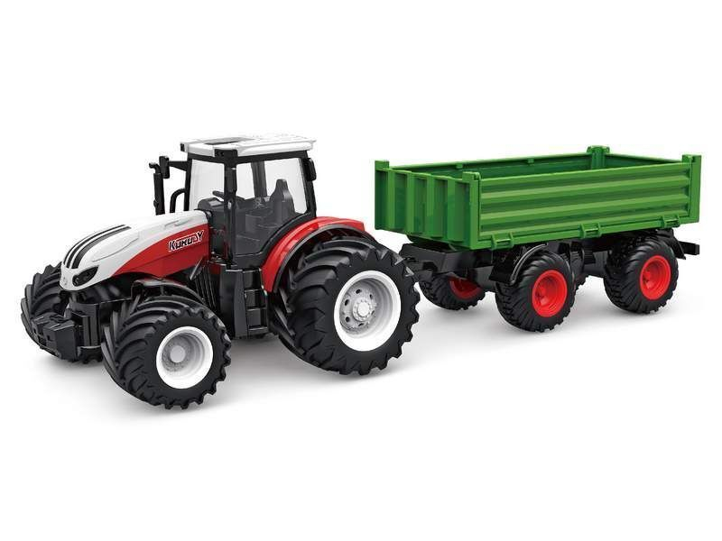 Р/У фермерский трактор Korody с прицепом, широкие колеса 1/24 2.4G 6CH RTR