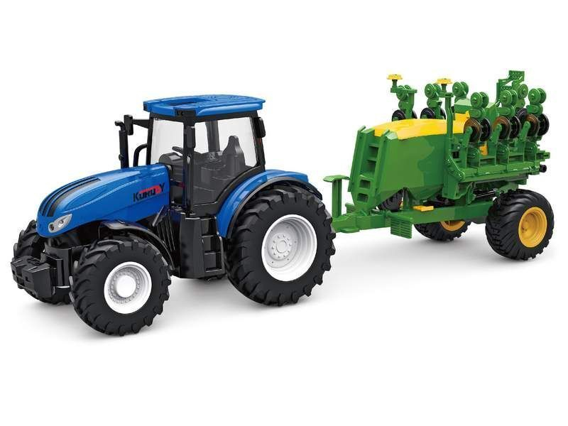 Р/У фермерский трактор Korody с зерновой сеялкой, мет. кузов 1/24 2.4G 6CH RTR