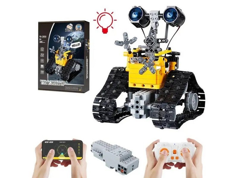 Радиоуправляемый конструктор RCM умный робот, желтый (395 деталей)