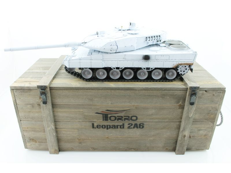 Радиоуправляемый танк Taigen 1/16 Leopard 2 A6 (Германия) UN 2.4G RTR, деревянная коробка