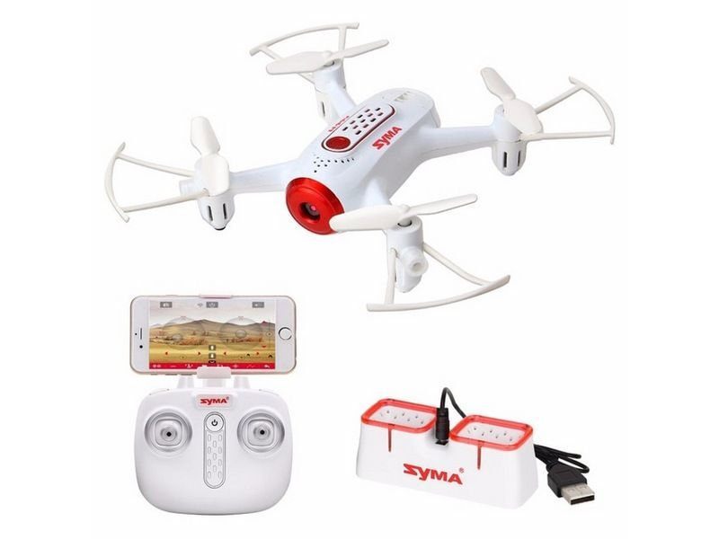 Р/У квадрокоптер Syma X22W-1 с FPV трансляцией Wi-Fi, камера 0,3 Мп, 2.4G RTF