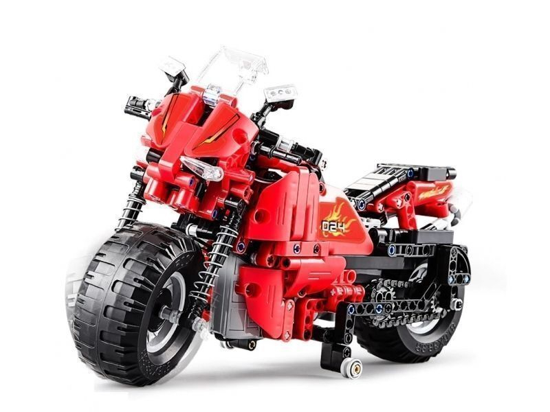 Радиоуправляемый конструктор CADA deTech гоночный мотоцикл (484 детали)