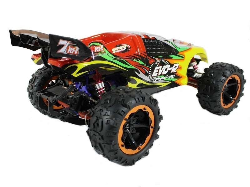 Радиоуправляемая трагги Remo Hobby EVO-R Brushless UPGRADE (красная) 4WD 2.4G 1/8 RTR