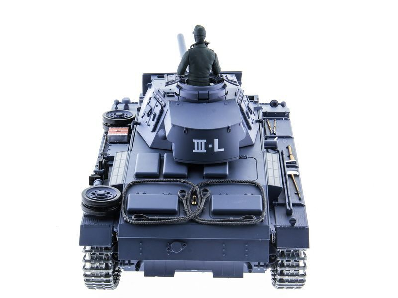 Р/У танк Heng Long 1/16 Panzerkampfwagen III (Германия) 2.4G RTR PRO темно-серый