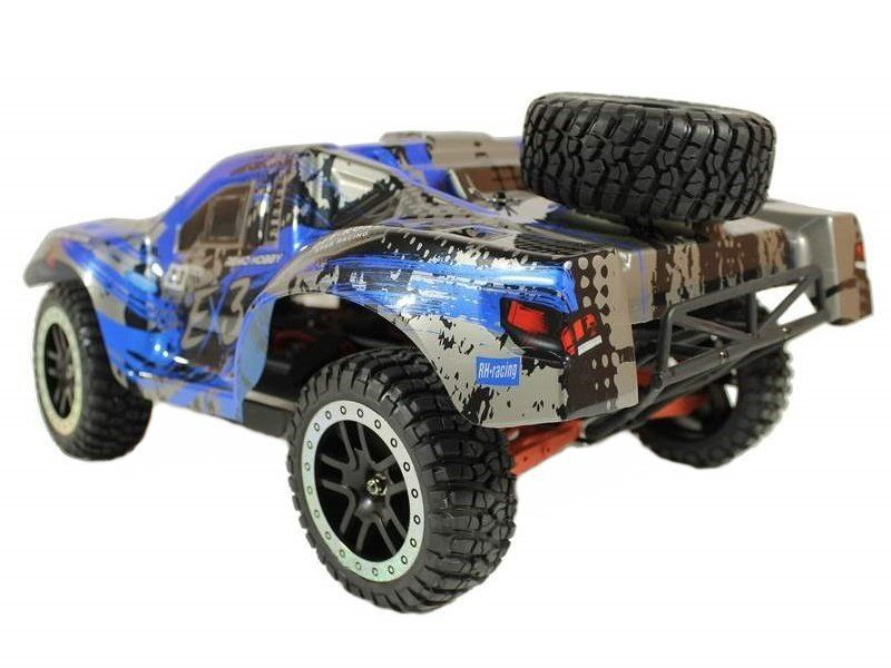 Радиоуправляемый шорт-корс Remo Hobby EX3 Brushless UPGRADE (синий) 4WD 2.4G 1/10 RTR