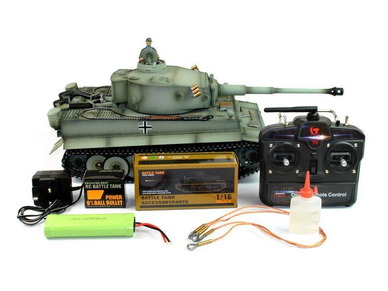 Р/У танк Taigen 1/16 Tiger 1 (Германия, ранняя версия) (для ИК танкового боя) 2.4G