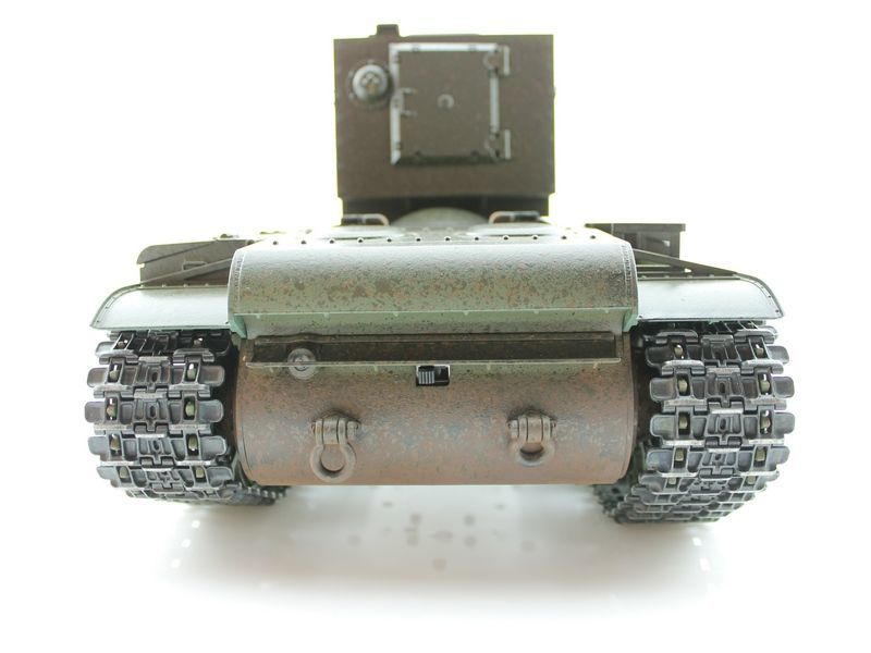 Радиоуправляемый танк Torro КВ-2 1/16 2.4G, СССР, зеленый, ИК-пушка, деревянная коробка