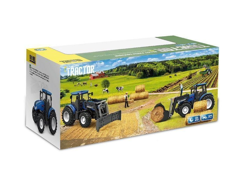 Р/У фермерский трактор Korody с отвалом, мет. кузов 1/24 2.4G 6CH RTR