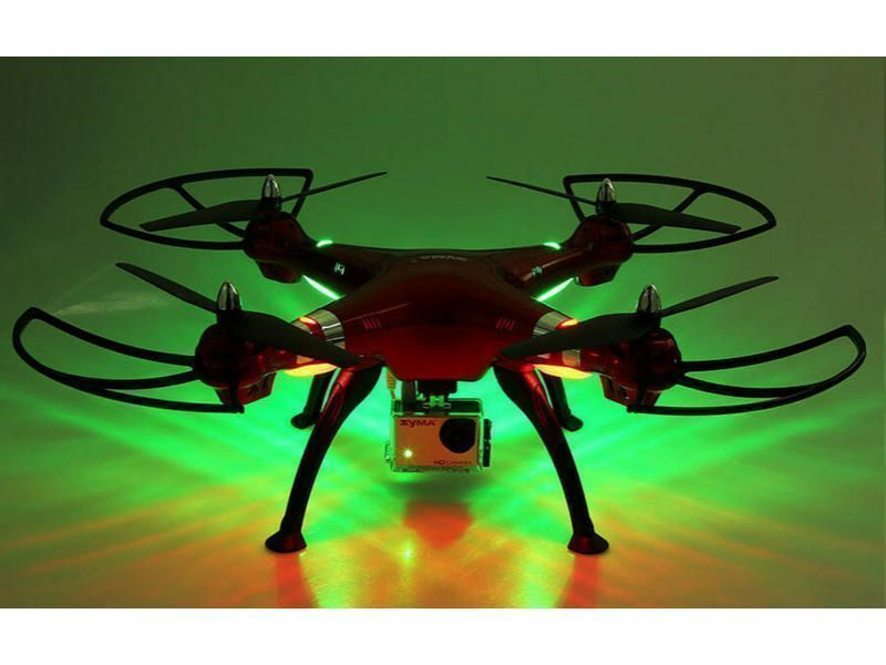 Р/У квадрокоптер Syma X8HG с HD камерой 8Мп 2.4G RTF, барометр