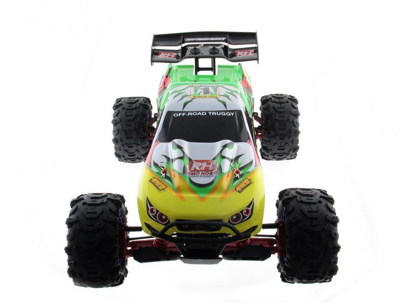 Радиоуправляемая трагги Remo Hobby EVO-R Brushless UPGRADE (зеленая) 4WD 2.4G 1/8 RTR