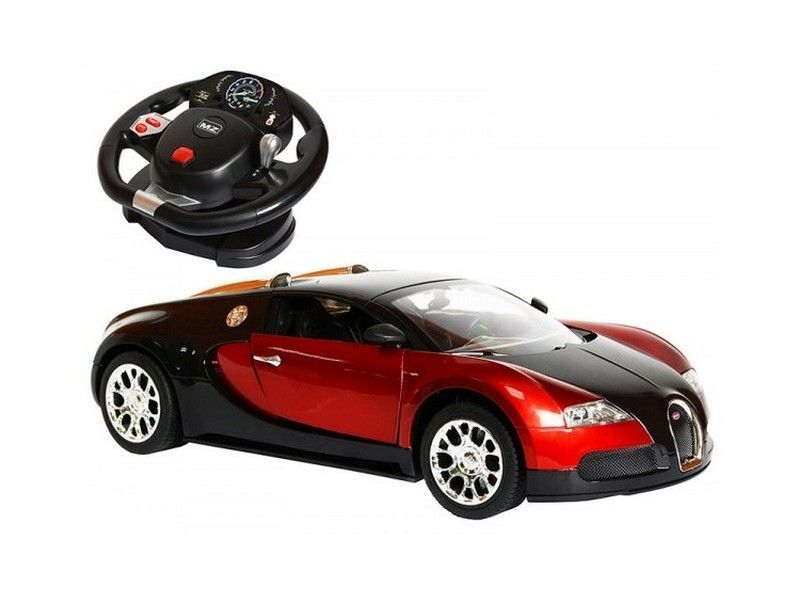 Р/У машина MZ Bugatti Veyron 2232F 1/14 GYRO-руль, открываются двери +акб