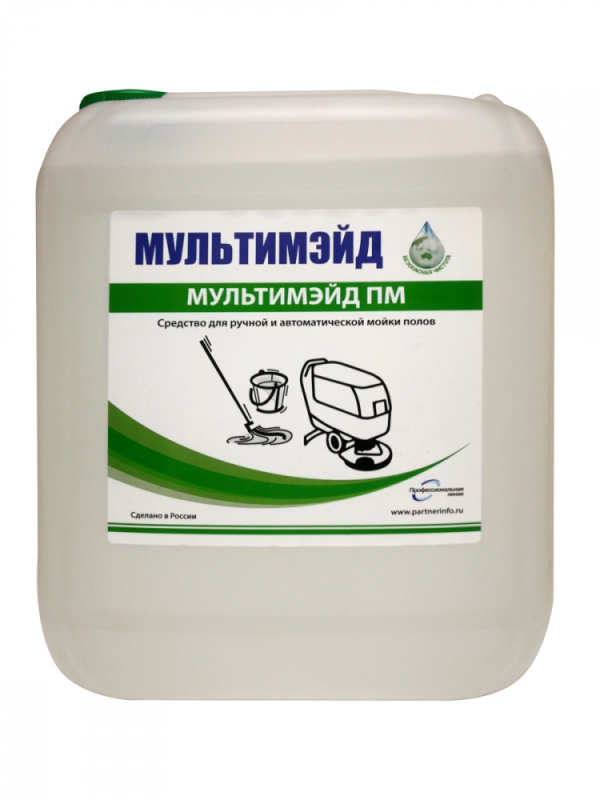 Средство для мытья пола Мультимэйд ПМ с воском / 625 уборок / 5 л