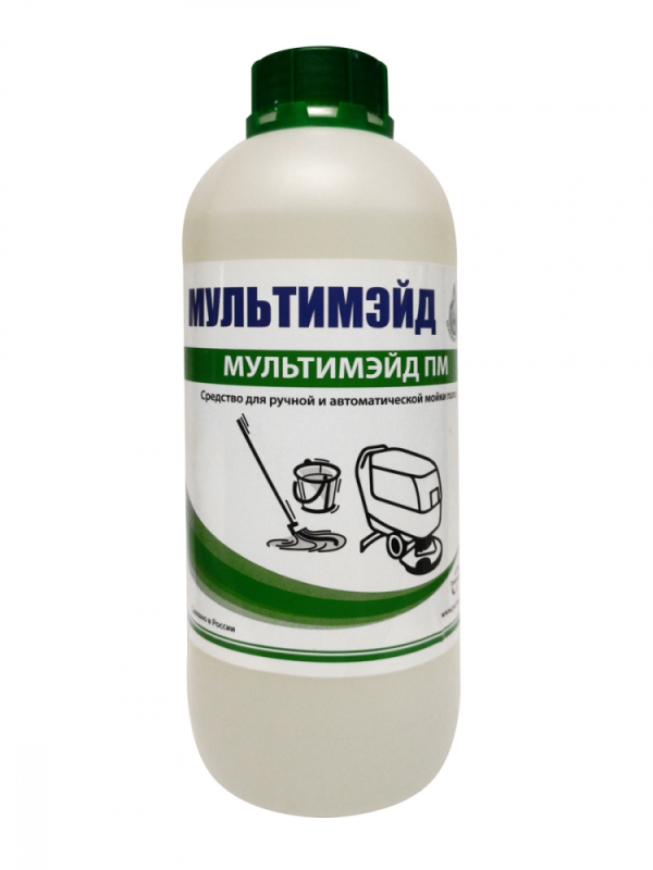 Средство для мытья пола Мультимэйд ПМ с воском / 125 уборок / 1 л