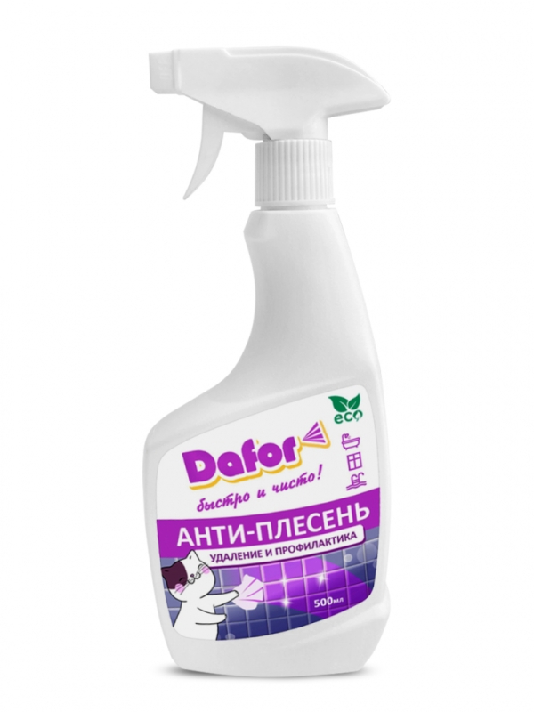 Дафор АНТИПЛЕСЕНЬ / профессиональное чистящее средство для уничтожения и защиты от плесени и грибка / 500 мл