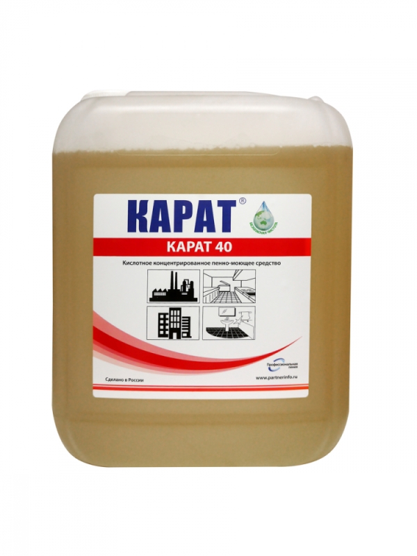 Очиститель строительный Карат 40/чистящее средство после ремонта/для удаления следов бетона и цементного клея, разводов от побелки, ржавчины, высолов на кирпичной кладке/5 л