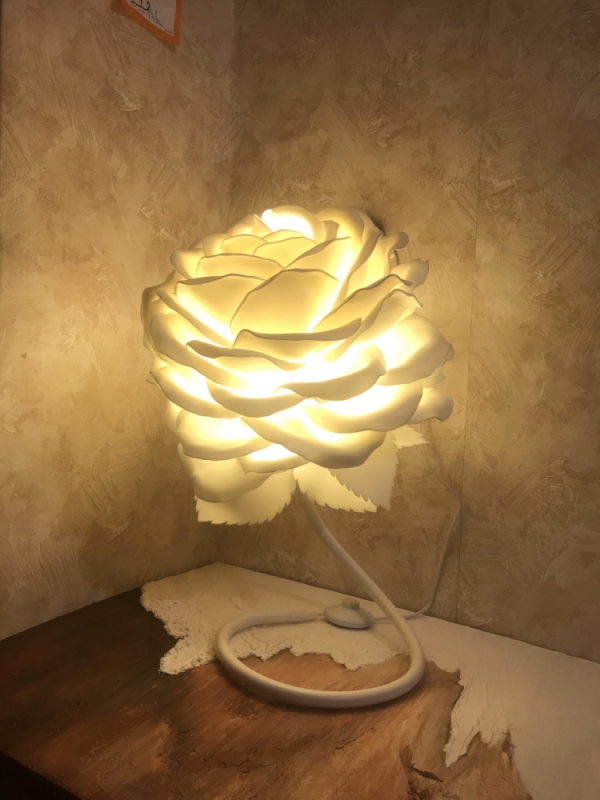 Цветок - светильник "Роза на ножке"