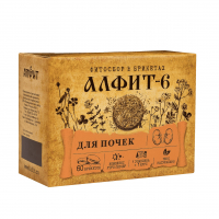 "Алфит- 6" почечный чайный напиток. 60 брикетов по 2 г