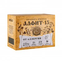 "Алфит-15" для профилактики аллергии чайный напиток. 60 брикетов по 2 г.