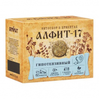 "Алфит-17" гипотензивный чайный напиток. 60 брикетов по 2 г.