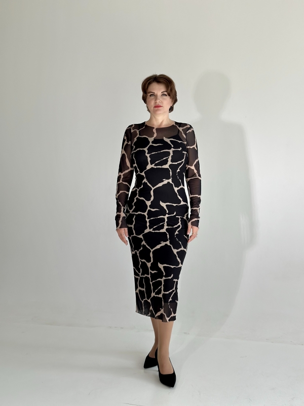 Платье сетка вечернее эротическое 44