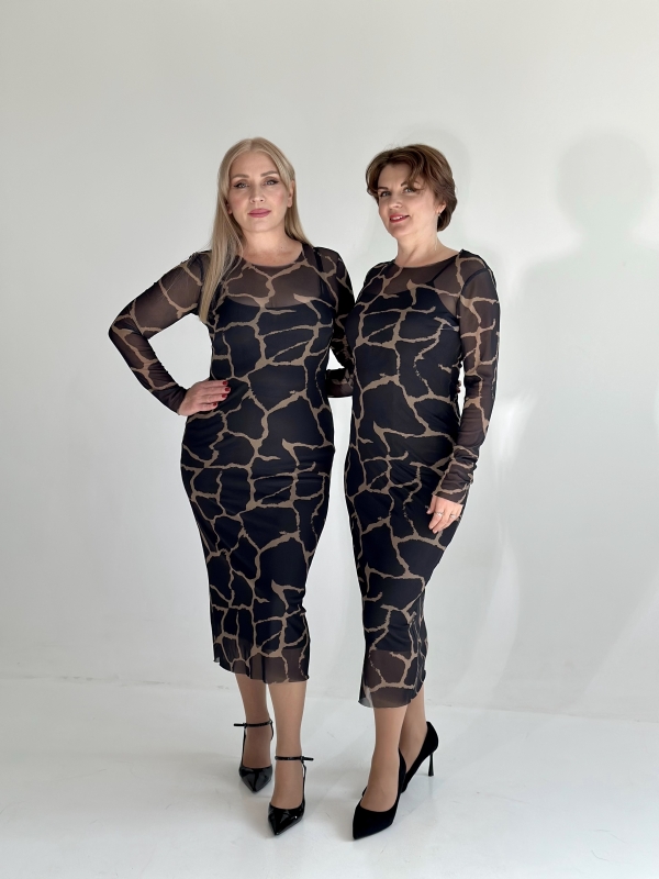 Платье сетка вечернее эротическое 50