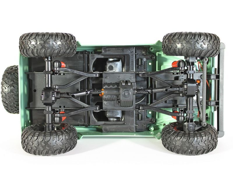 Радиоуправляемая машина MN MODEL английский внедорожник Defender (зеленый) 4WD 2.4G 1/12 RTR