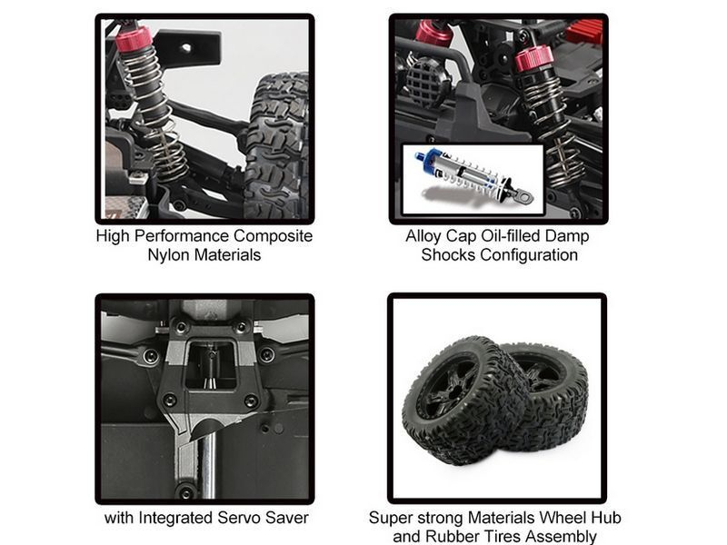 Радиоуправляемый монстр Remo Hobby MMAX (синий) 4WD 2.4G 1/10 RTR