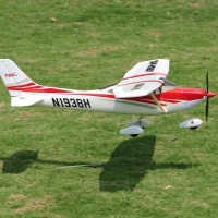 Р/У самолет Top RC Cessna 182 400 class красная 965мм PNP