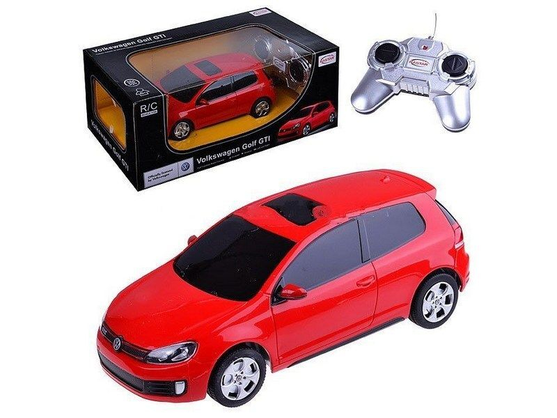 Р/У машина Rastar Volkswagen Golf GTI 1:24, цвет красный 27MHZ