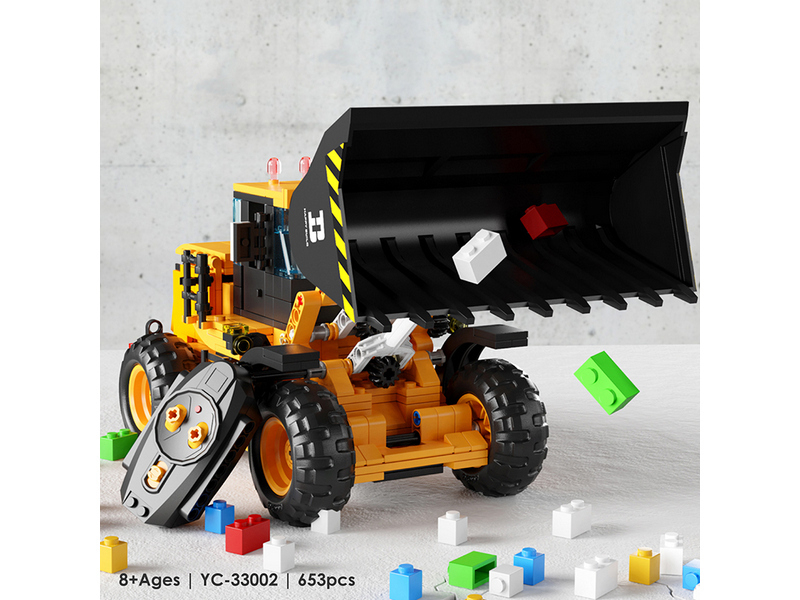 Радиоуправляемый конструктор RCM фронтальный погрузчик (653+ деталей)