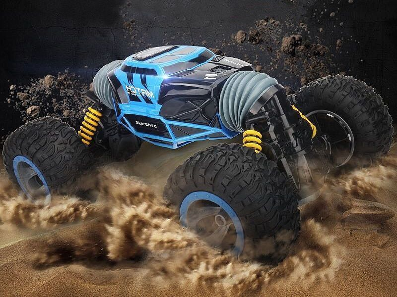 Радиоуправляемая машинка-перевертыш Hyper 2.4G 1/16 RTR (синяя) + Ni-Cd и З/У