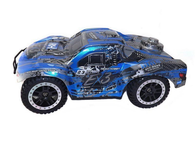 Радиоуправляемый шорт-корс Remo Hobby EX3 Brushless (синий) 4WD 2.4G 1/10 RTR