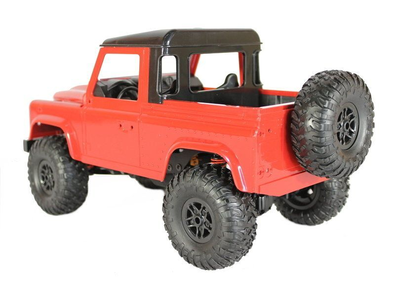 Радиоуправляемая машина MN MODEL английский пикап Defender (красный) 4WD 2.4G 1/12 RTR