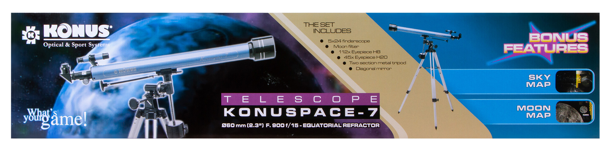 Телескоп Konus Konuspace-7 60/900 EQ