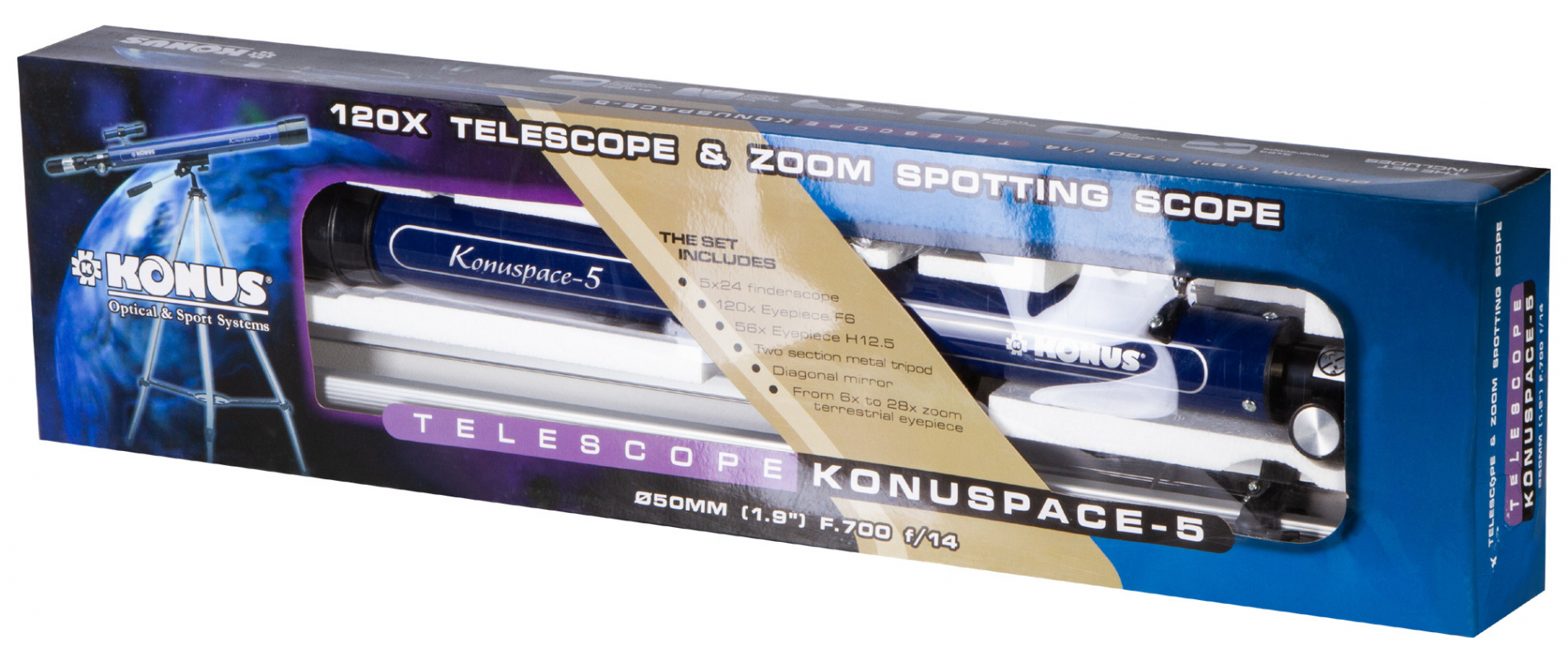 Телескоп Konus Konuspace-5 50/700 AZ