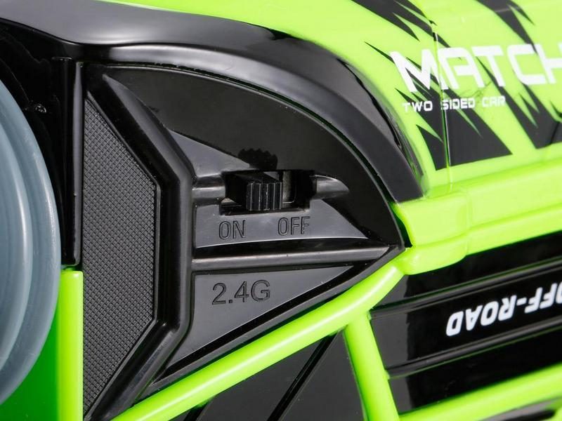 Радиоуправляемая машинка-перевертыш Hyper 2.4G 1/16 RTR (зеленая) + Ni-Cd и З/У