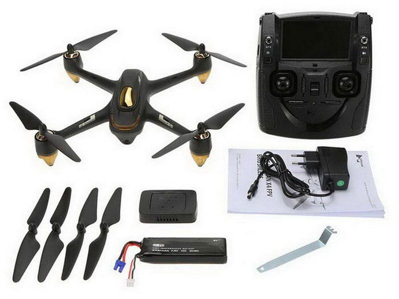 Р/У квадрокоптер Hubsan X4 GPS, FHD+FPV, автовозврат, удержание, следуй за мной, 2.4G (черный)