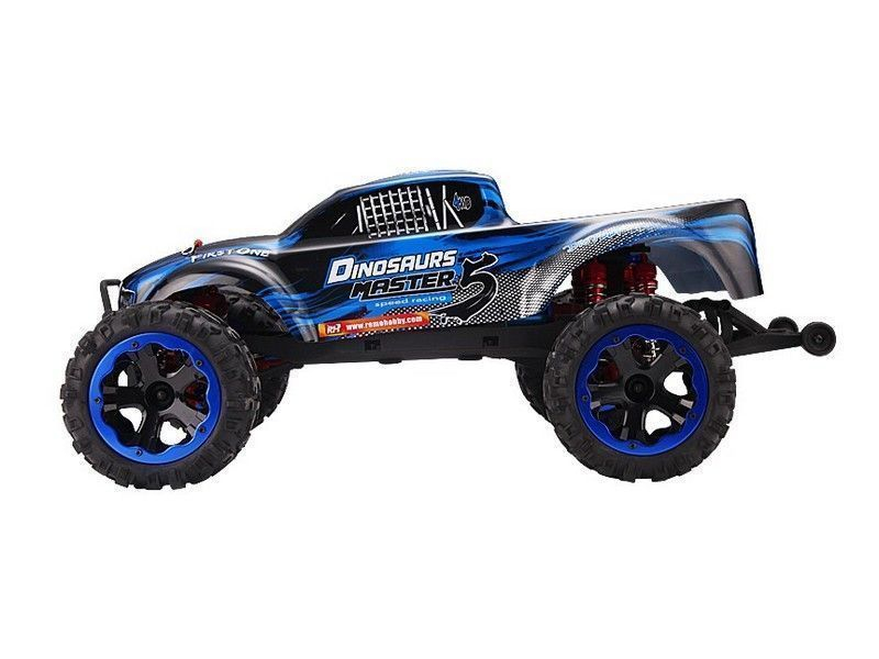 Радиоуправляемый монстр Remo Hobby Dinosaurs Master Brushless UPGRADE (синий) 4WD 2.4G 1/8 RTR