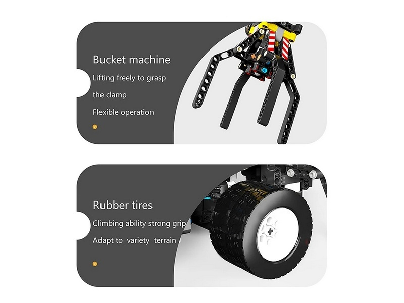 Радиоуправляемый конструктор RCM лесо-погрузчик (2068 деталей)